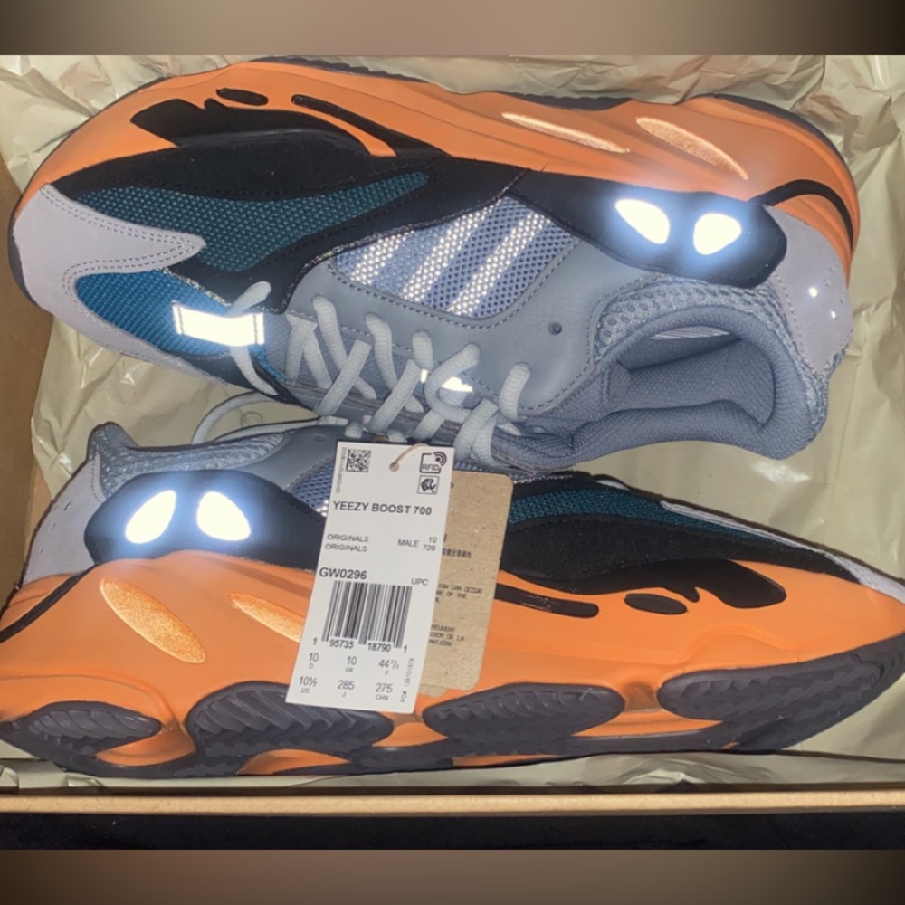 Yeezy Boost 700 wash Orange size 10.5 mens BRAND NEW IN BOX!